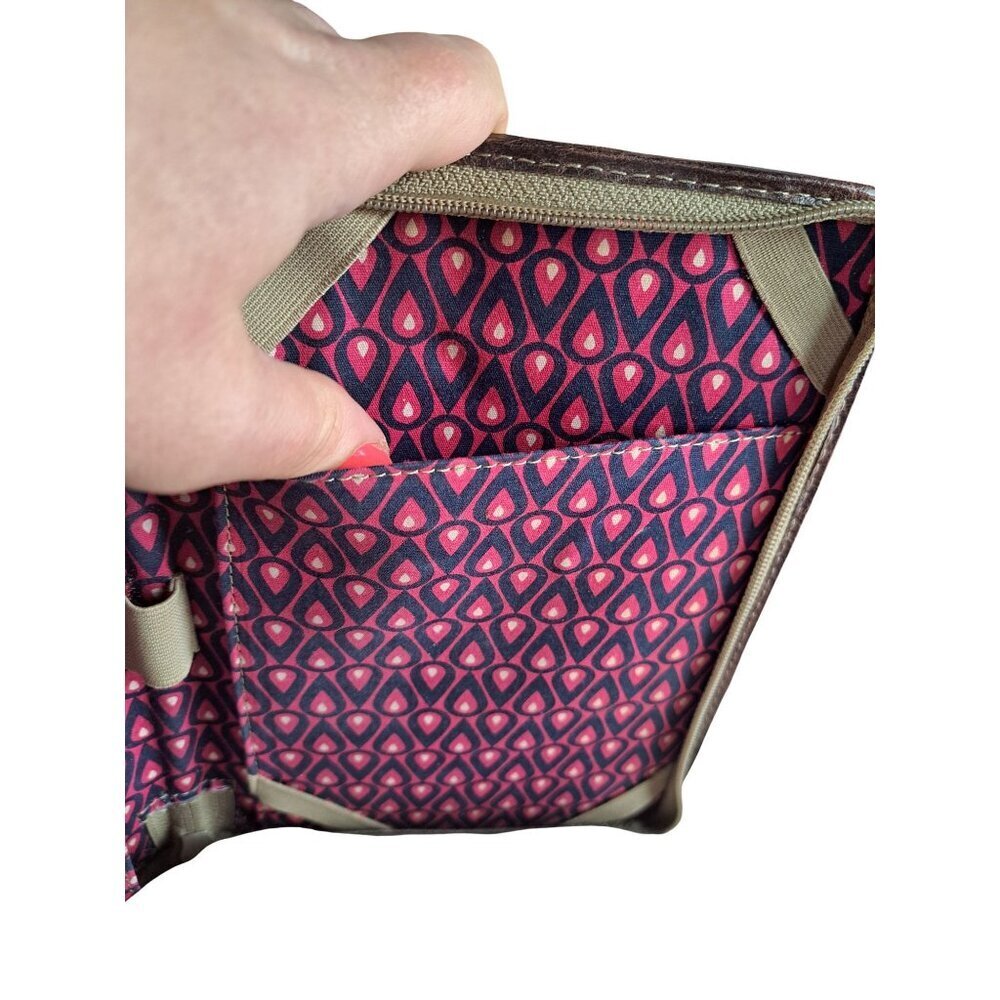 FOSSIL Key Per Tablet Book Kindle Cover/Organizer Canvas Floral Zip Closure - Picture 10 of 12